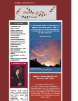October-November 2014 Newsletter – Feathers In The Wind