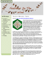 September 2011 Newsletter – Feathers In The Wind