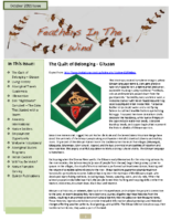 October 2011 Newsletter – Feathers In The Wind