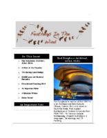 March 2014 Newsletter – Feathers In The Wind